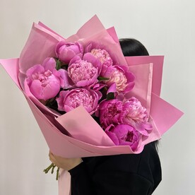 9 Малиновых Ароматных Пионов