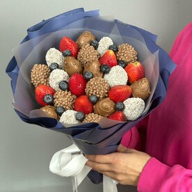 Букет из клубники в шоколаде 3