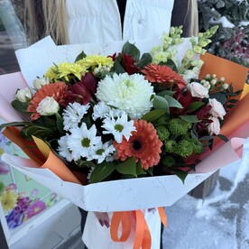 Букет с герберами