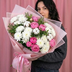 Кустовые розы, кустовые хризантемы и хлопок