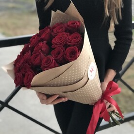 Бархатные розы в крафт