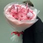 Авторский букет: хризантема, хлопок, лагурус