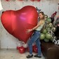 Сердце гигантское с гелием 173 см ко Дню всех Влюбленных