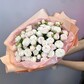 Букет кустовых Пионо видных роз крем